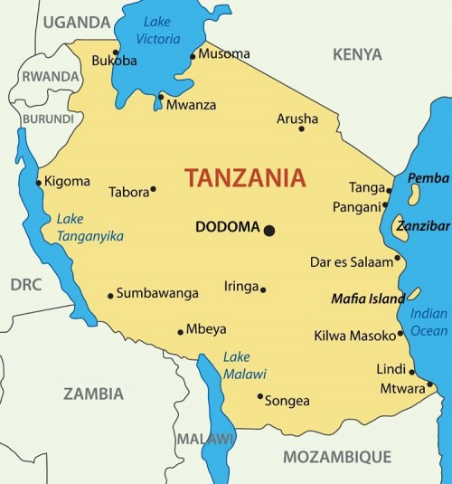 Maps of Tanzania