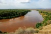 Omo river in Omo Valley