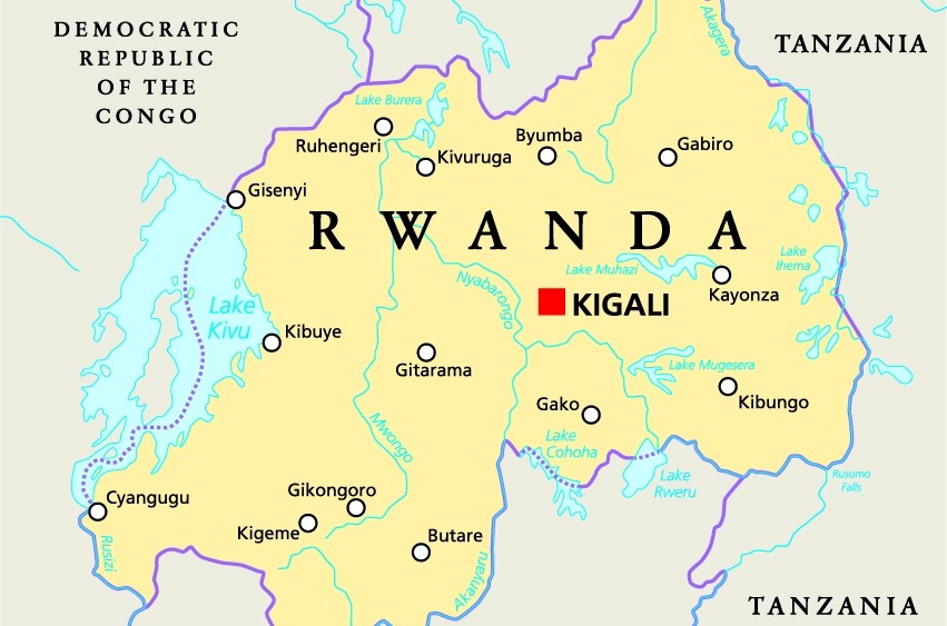 
Maps of Rwanda 
