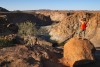 Orange river canyon below Augrabies Falls