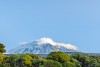 Morning mist surround the Kibo cone, Mount Kilimanjaro National Park