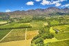Franschoek winelands and mountain countryside