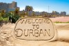 Welcome to Durban sand sculpture, Durban